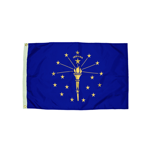 Flagzone Durawavez Nylon Outdoor Flag, Indiana, 3 Ft. x 5 Ft. 2132051